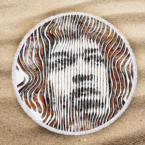 Jimi Hendrix Forever Round Beach Towels