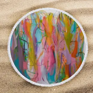 Luminous Dialogue Round Beach Towels