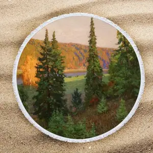 Kin Evening Round Beach Towels