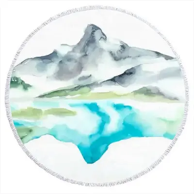 Watersprite Lake Round Beach Towels