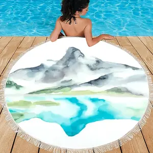 Watersprite Lake Round Beach Towels