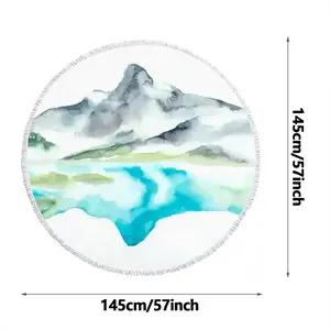 Watersprite Lake Round Beach Towels