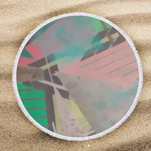 Windy Round Beach Towels