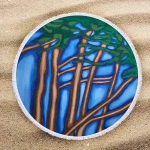 Cypress Round Beach Towels