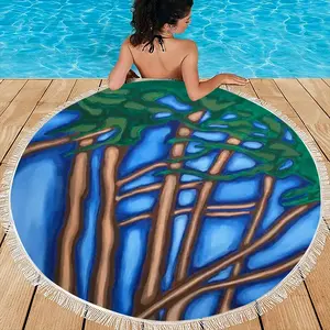 Cypress Round Beach Towels