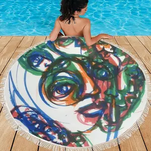 Closed Circle Round Beach Towels