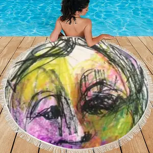 Where Are You? Round Beach Towels