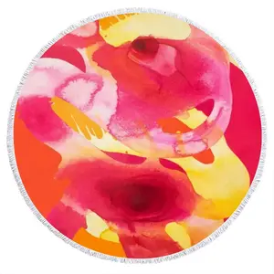 Pomegranate Round Beach Towels