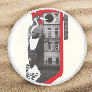 Wwf Ivory-Billed Woodpecker Round Beach Towels