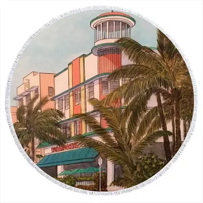 Waldorf Towers Hotel Round Beach Towels