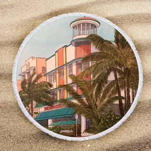 Waldorf Towers Hotel Round Beach Towels