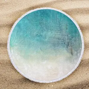 Blue Moon Round Beach Towels