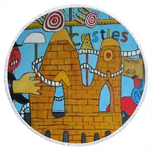 Castles In The Air Round Beach Towels