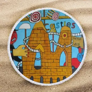 Castles In The Air Round Beach Towels