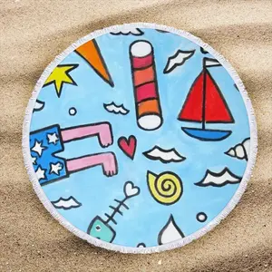 Seaside Round Beach Towels