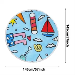 Seaside Round Beach Towels