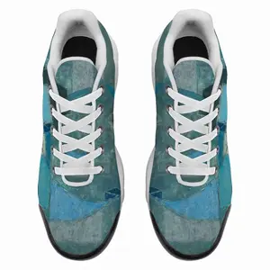 Men Turquoise Green And Blue Air TN-1 Running Shoes