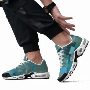 Men Turquoise Green And Blue Air TN-1 Running Shoes