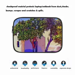 Santorini Trees In Oia Notebook Laptop Bag