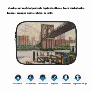 Brooklyn Bridge In Oil Notebook Laptop Bag