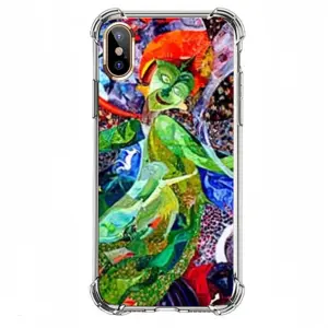 Frida Green iPhone X Phone Case (Silicone)