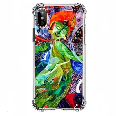 Frida Green iPhone X Phone Case (Silicone)