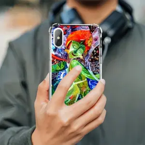 Frida Green iPhone X Phone Case (Silicone)