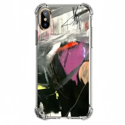 Black Rose iPhone X Phone Case (Silicone)