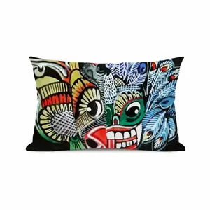 Two-Faced Demon Polyester Pillow (Rectangle, Multi-Size)