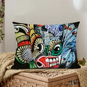 Two-Faced Demon Polyester Pillow (Rectangle, Multi-Size)