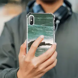 Breaking Waves iPhone X Phone Case (Silicone)