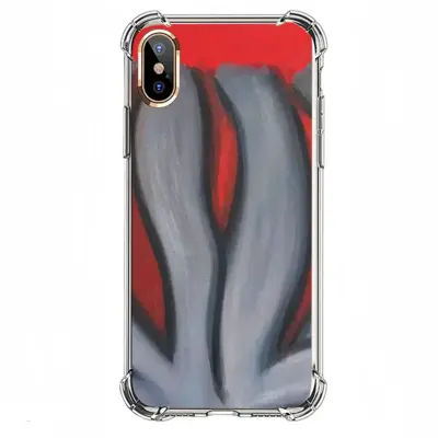 Red Flower iPhone X Phone Case (Silicone)