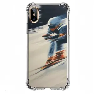 The Skier iPhone X Phone Case (Silicone)