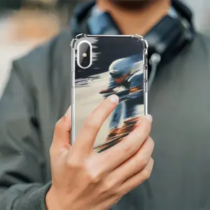 The Skier iPhone X Phone Case (Silicone)