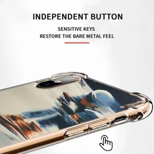 The Skier iPhone X Phone Case (Silicone)