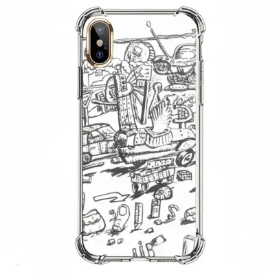 Battleground iPhone X Phone Case (Silicone)