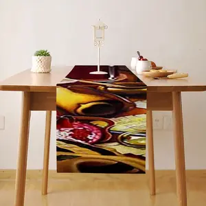 Still Life With Etrog And Lulav Table Flag (Right Angle)