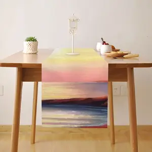 Red Sea Sunset Table Flag (Right Angle)