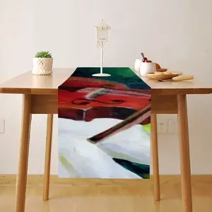 Cockatoo Plays Violin Table Flag (Right Angle)