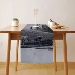 Notre Dame Of Paris From Rue Du Cloitre Table Flag (Right Angle)