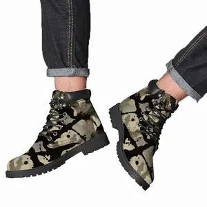 Men Silver Series Leafy Mid Top Boots