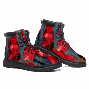 Men Royal Ladies In Red Mid Top Boots