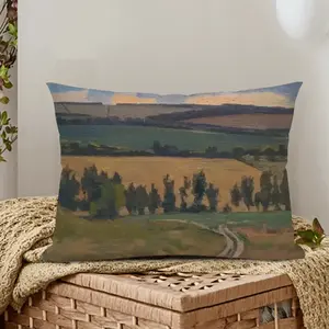 Autumn Fields Polyester Pillow (Rectangle, Multi-Size)