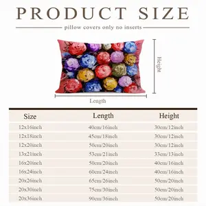 Beautiful Like Roses Polyester Pillow (Rectangle, Multi-Size)