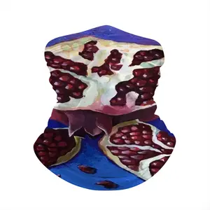 Pomegranates Part 1(Blue) Ice Silk Scarf