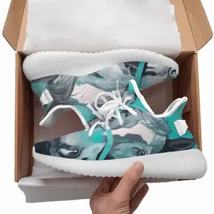 Men Two Turquoise Horses Y350V1 Casual Sneakers