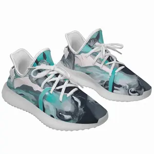 Men Two Turquoise Horses Y350V1 Casual Sneakers