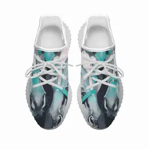 Men Two Turquoise Horses Y350V1 Casual Sneakers