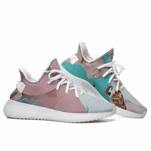 Men Girl With Sparrows -Diptych Y350V1 Casual Sneakers