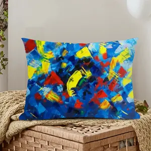 Beautiful Floral Polyester Pillow (Rectangle, Multi-Size)